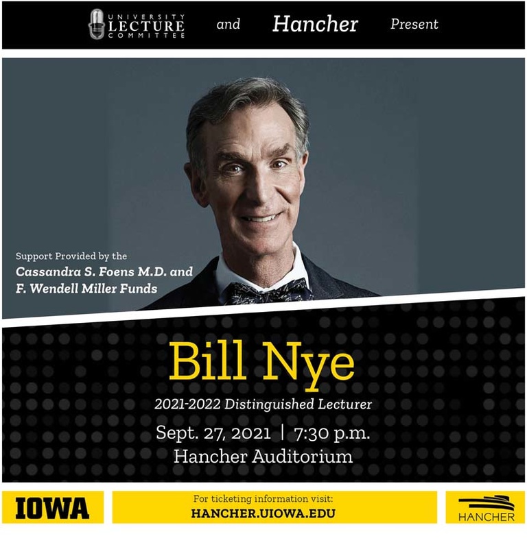 Bill Nye Streaming Event Flyer